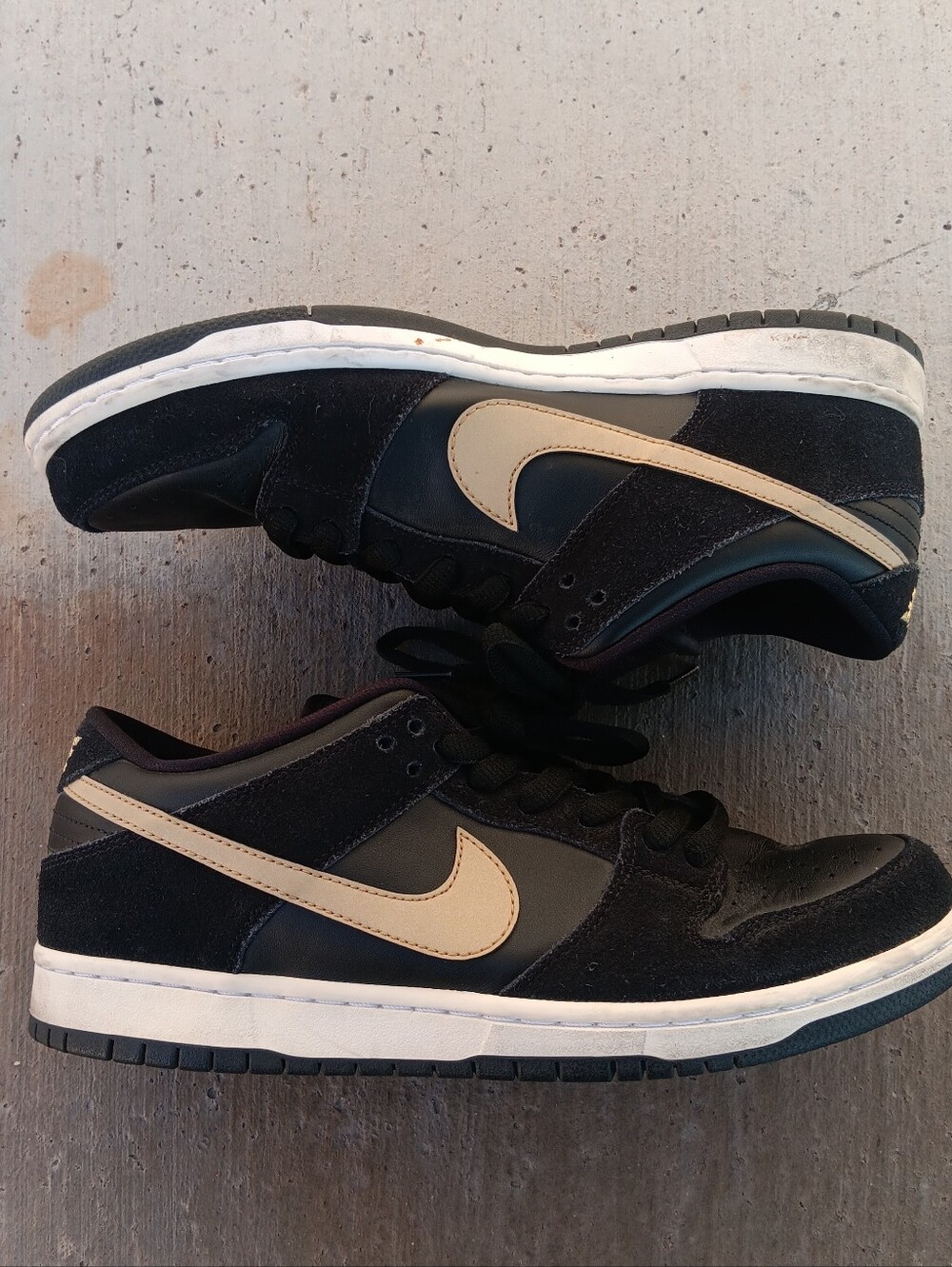 NIKE DUNK SB Pro Low Metallic Gold 2018 Takashi BQ6817-002 Sneakers Mens SZ 11